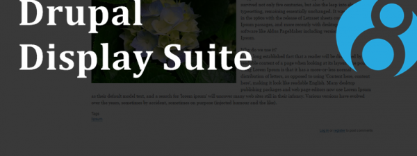 imagen de display suite junto al logo de drupal