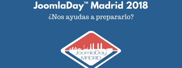 logo de los joomladay con el texto "¿nos ayudas?"