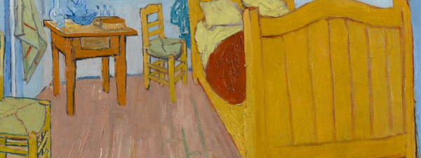 Cuadro "The bedroom" de Van Gogh