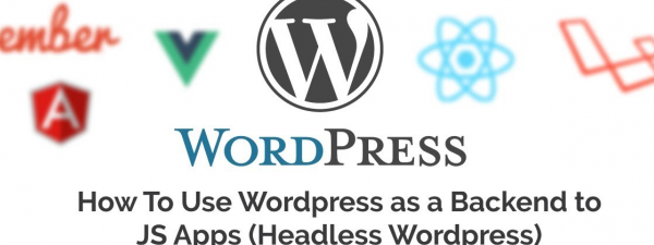 logotipo de wordpress junto a los logotipos de las tecnologías con las cuales desacoplarlo