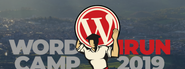 front page del sitio web de la wordcamp irun 2019