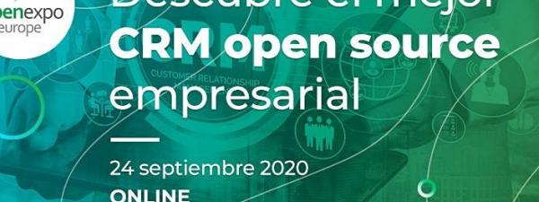 cartel del webinar Descubre el mejor CRM open source empresarial