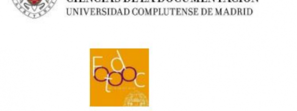 Logotipo de la Universidad Compluense de Madrid junto al logo del grupo de investugación FOTODOC