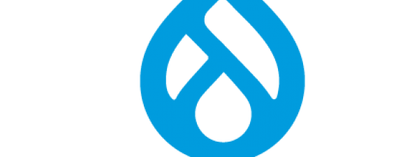 Logotipo y texto de Drupal