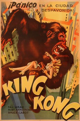 cartel de la película king kong