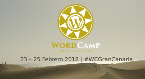 página de inicio de la web de la wordcamp