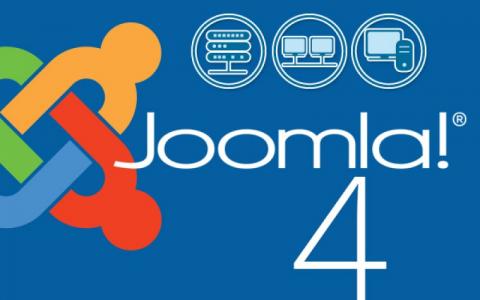 logo de joomla junto con el número 4