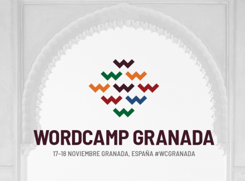 front page del sitio web de la wordcamp de granada