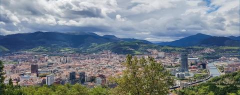 Imagen de bilbao desde el aire