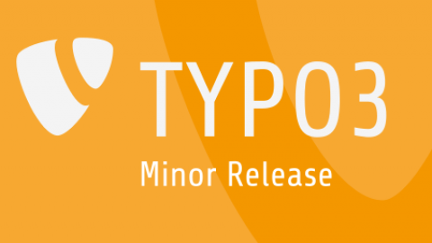 imagen con el logotipo de typo3 y el texto "minor release"