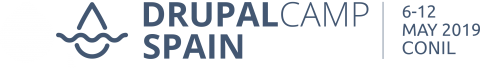 logotipo de la drupalcamp spain junto con la fecha de las jornadas