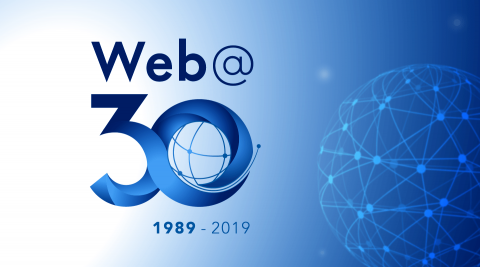 logotipo conmemorativo de los 30 años de la web