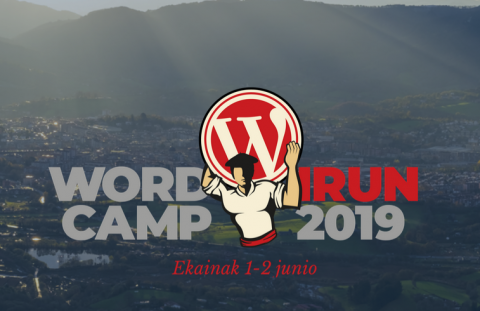 front page del sitio web de la wordcamp irun 2019