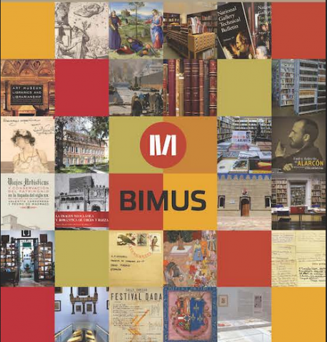 collage de portadas de publicaciones y encima el logo de BIMUS junto con el nombre