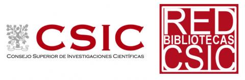 logotipo del CSIC junto con el logo de la red de bibliotecas del CSIC