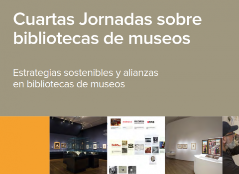 portada de las actas de las iv jornadas sobre bibliotecas de museos