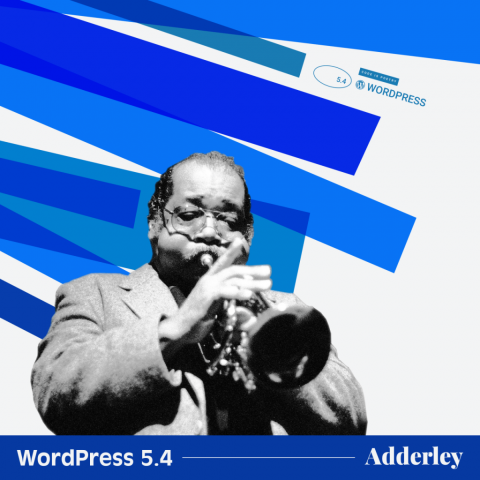 Imagen del cornetista Nat Adderley que da nombre a la versión 5.4 de WordPress