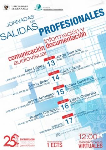 Cartel de las Jornadas de Salidad Profesional en Información y Documentación