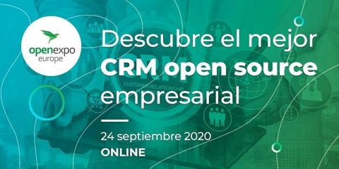 cartel del webinar Descubre el mejor CRM open source empresarial