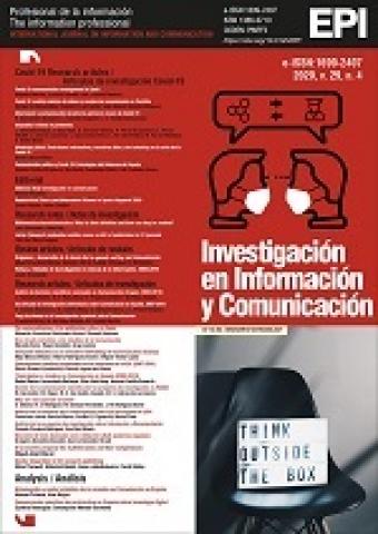 Portada del Vol. 29, num. 4 de El Profesional de la Información.