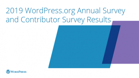 Primera página de la presentación de los resultados de la Encuesta Anual de WordPress