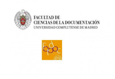 Logotipo de la Universidad Compluense de Madrid junto al logo del grupo de investugación FOTODOC
