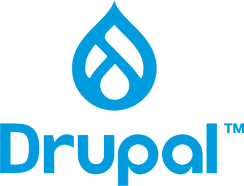 Logotio del Sistema de Gestión de Contenidos Drupal