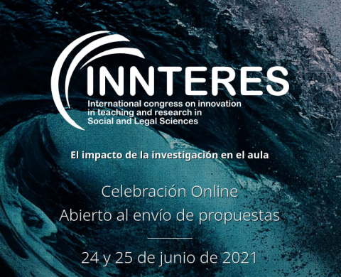 Front Page de  la web del Congreso Internacional de Innovación en la Docencia e Investigación de las Ciencias Sociales