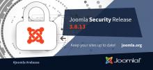 cartel del anuncio de la nueva actualización de joomla