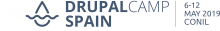 logotipo de la drupalcamp spain junto con la fecha de las jornadas