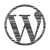 logotipo de wordpress distorsionado