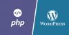 logtipos de php y wordpress